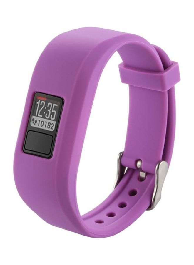 BGM Silicone Watchband For Garmin Vivofit 3 Smart Watch Purple - Image 1