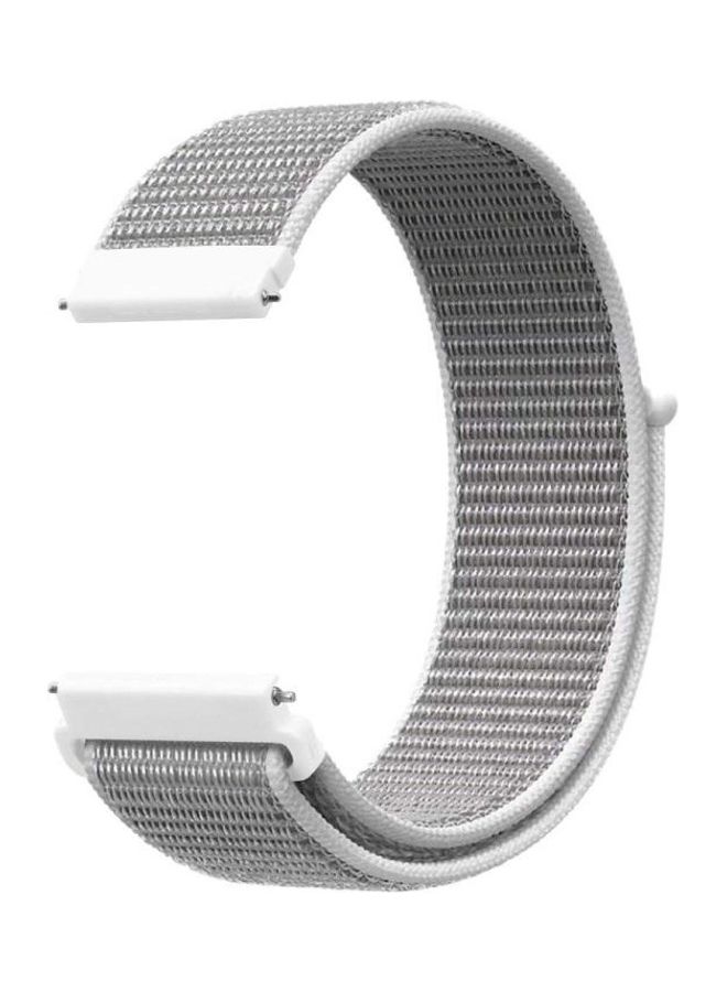 BGM Simple Nylon Braided Strap For Samsung Galaxy Watch 42mm Seashell - Image 1