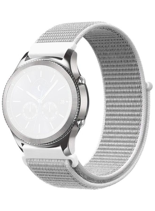 BGM Simple Nylon Braided Strap For Samsung Galaxy Watch 42mm Seashell - Image 2