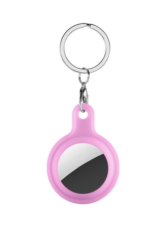 BGM - Discoloration in Sun Silicone Protective Cover Case for Apple AirTag Pink - Image 1