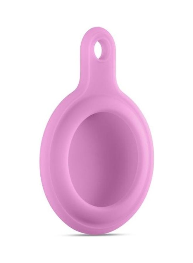 BGM - Discoloration in Sun Silicone Protective Cover Case for Apple AirTag Pink - Image 1