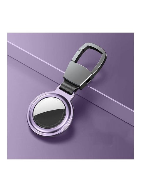 Aluminum Alloy Shockproof Protective Case for Apple AirTag Purple