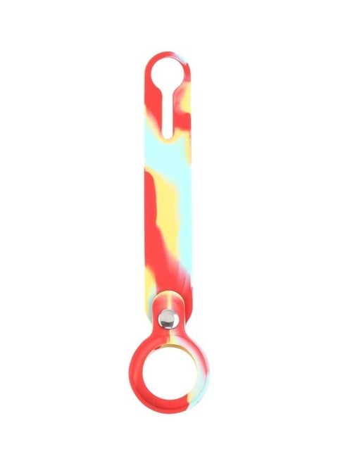 Shockproof Anti-Scratch Silicone Protective Case Cover with Hang Loop for Apple AirTag Multicolour