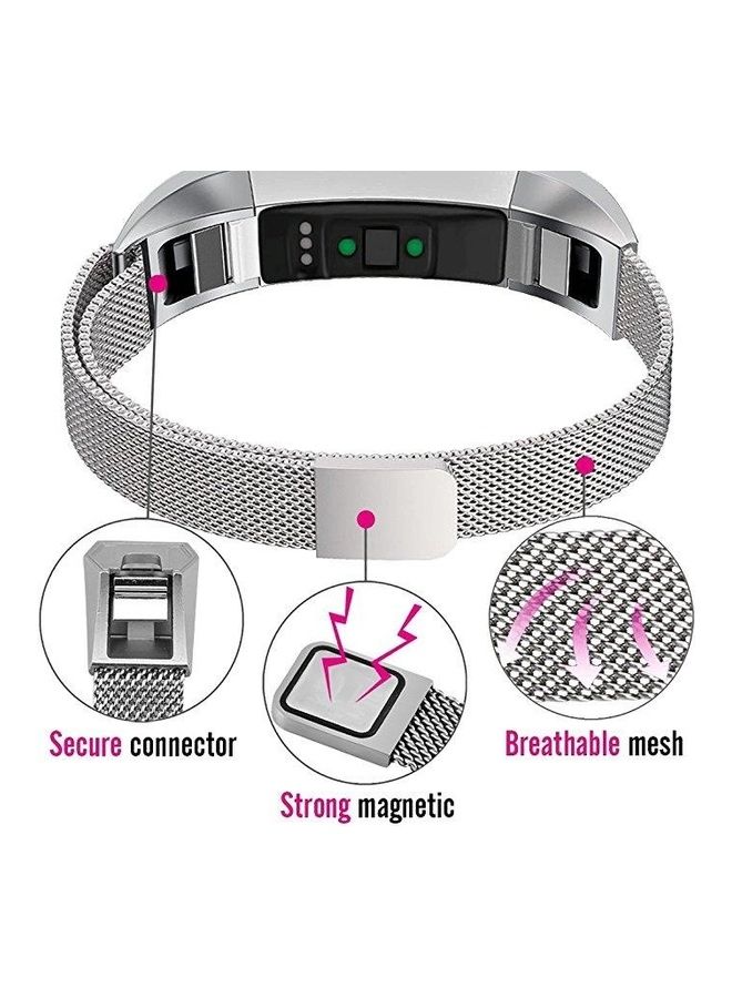 BGM Stainless Steel Replacement Strap Band for Fitbit Alta Light Purple - Image 4