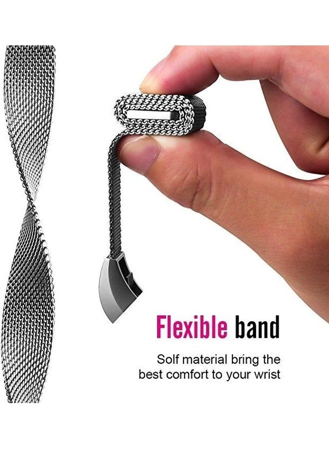 BGM Stainless Steel Replacement Strap Band for Fitbit Alta Light Purple - Image 5