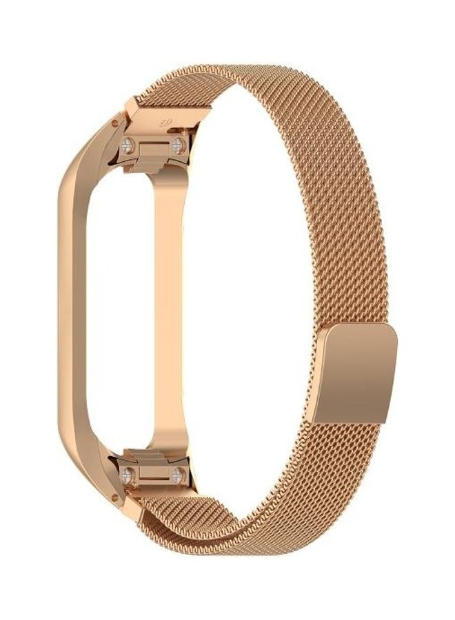 BGM Milanese Replacement Strap Watchband For Samsung Galaxy Fit 2 SM-R220 Rose Gold - Image 2
