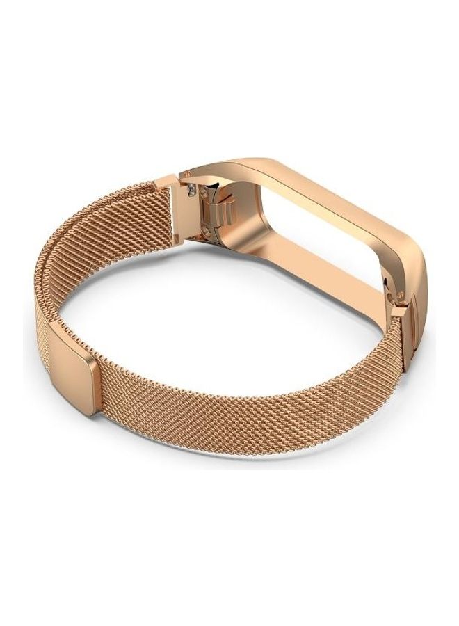 BGM Milanese Replacement Strap Watchband For Samsung Galaxy Fit 2 SM-R220 Rose Gold - Image 3