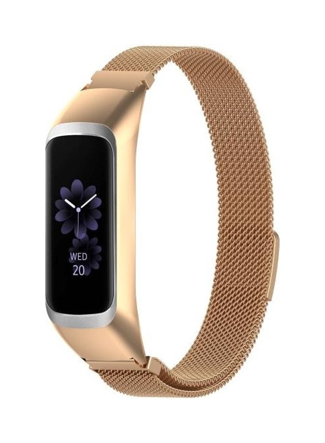 BGM Milanese Replacement Strap Watchband For Samsung Galaxy Fit 2 SM-R220 Rose Gold - Image 5