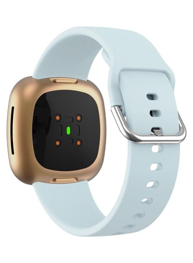 BGM Silicone Replacement Strap Watchband For Fitbit Versa 3 Blue - Image 4