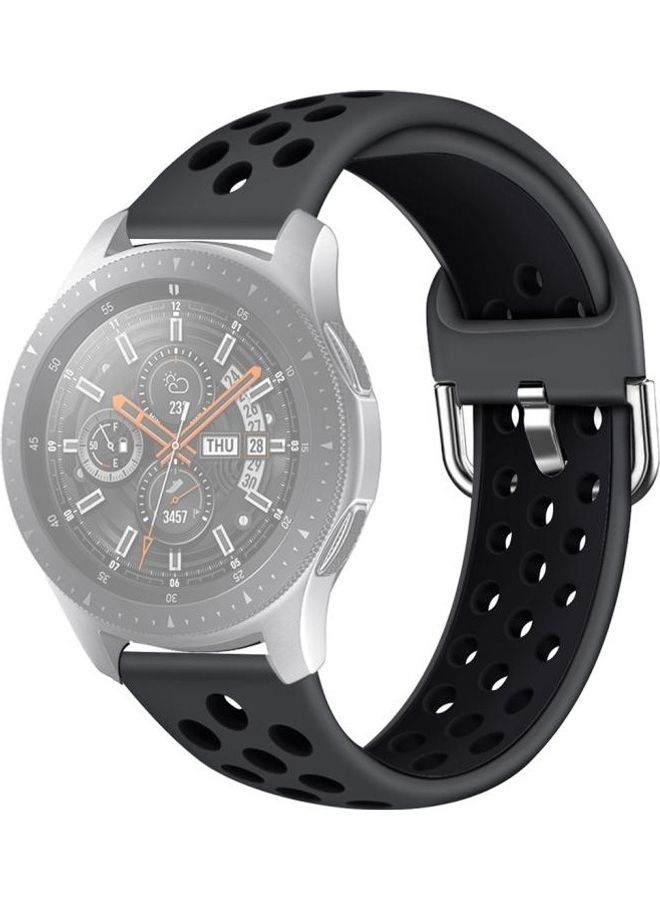 BGM Replacement Strap For Samsung Galaxy Watch S3/Huawei Watch GT 1/2 Black/Grey - Image 1