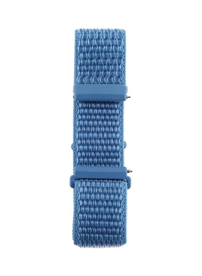 بي جي إم Nylon Watchband with Hook And Loop Fastener For Fitbit Versa / 2 Blue - Image 2