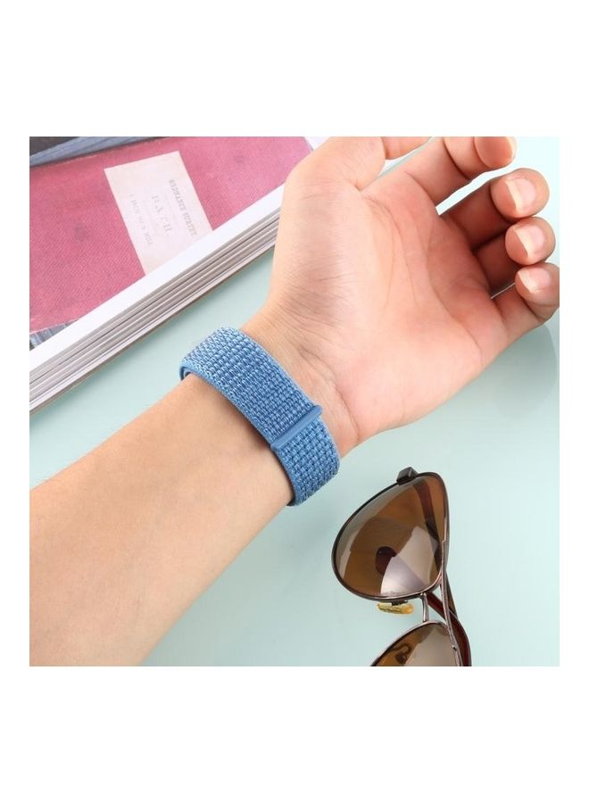 بي جي إم Nylon Watchband with Hook And Loop Fastener For Fitbit Versa / 2 Blue - Image 5