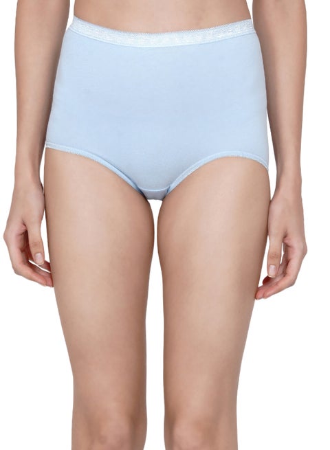 High Waisted Soft Panty Blue