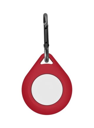 Shockproof Anti-Scratch Silicone Protective Case Cover with Hang Loop For Apple AirTag Red - v1631114154/N50686562A_1