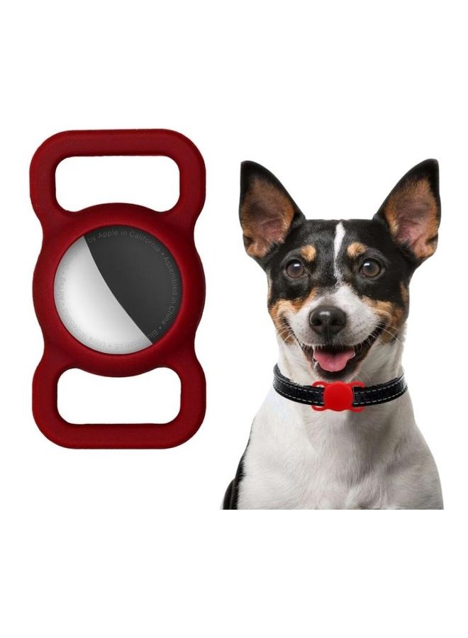 بي جي إم غطاء حماية واق مضاد للصدمات والخدوش من السيليكون، النمط: جلد لجهاز أبل آير تاج أحمر - Image 1