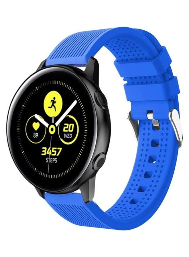 BGM Smart Watch Silicone Wrist Strap Watchband for Garmin Vivoactive 3 Blue - Image 1