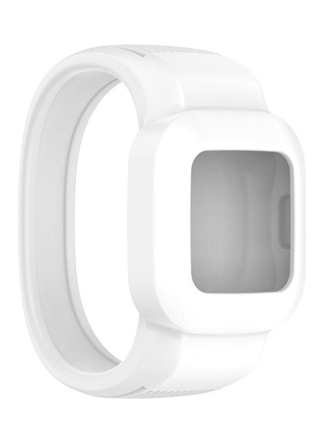 BGM No Buckle Silicone Band For Garmin Vivofit JR3 White - Image 1