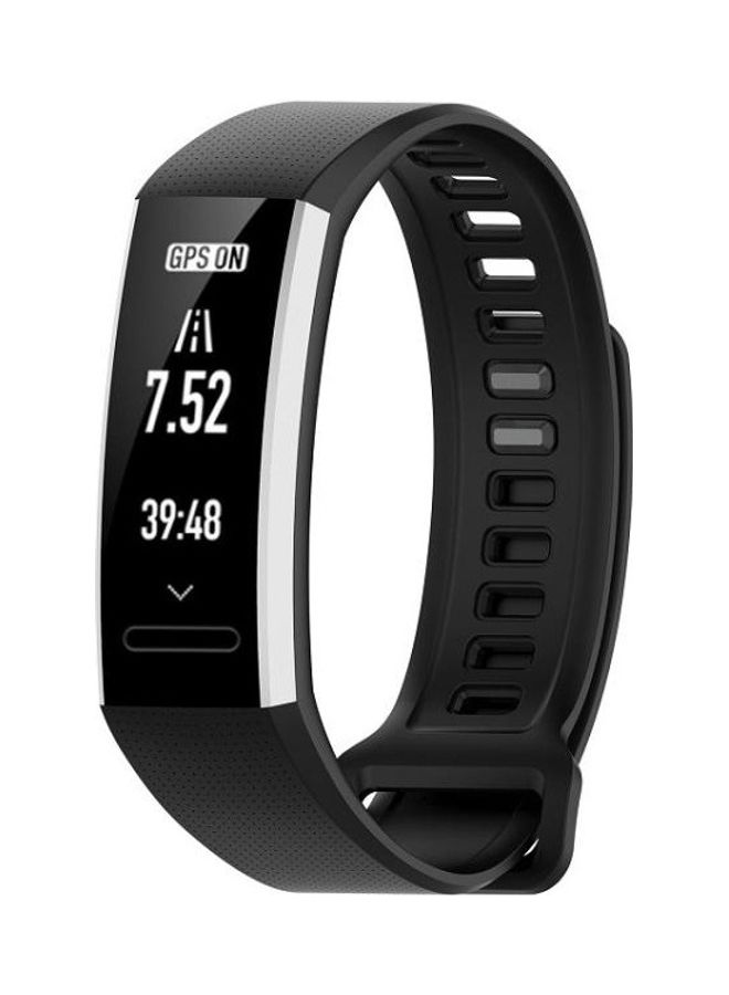 BGM For Huawei Band 2 Pro / Band 2 / ERS-B19 / ERS-B29 Sports Bracelet Silicone Strap Black - Image 2