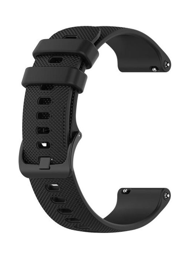 BGM 22mm For Huawei Watch GT2e GT2 46mm Silicone Strap Black - Image 4