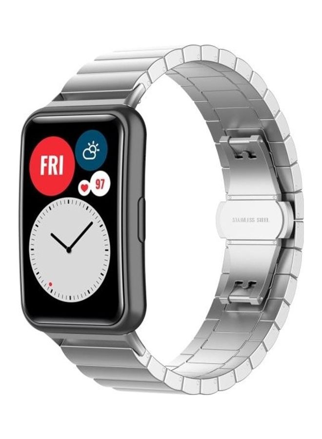 BGM For Huawei Watch Fit Replacement Strap Watchband Silver - Image 4