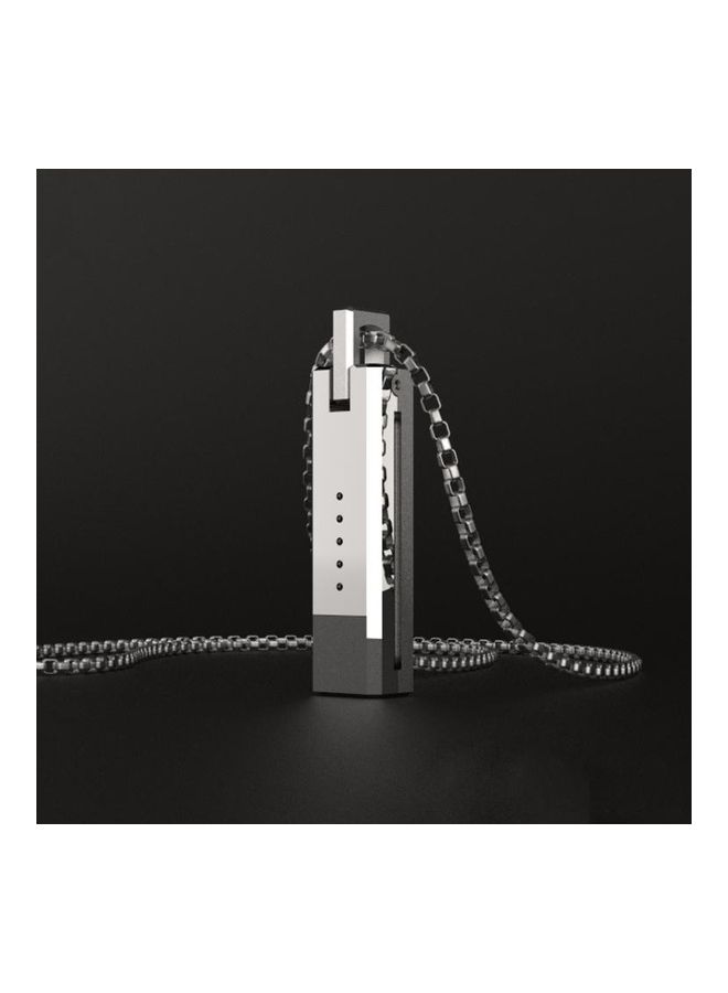 BGM Mijobs Metal Screwless Magnetic Pendant Necklace for Fitbit Flex 2 Black - Image 3