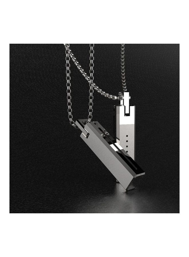 BGM Mijobs Metal Screwless Magnetic Pendant Necklace for Fitbit Flex 2 Black - Image 4