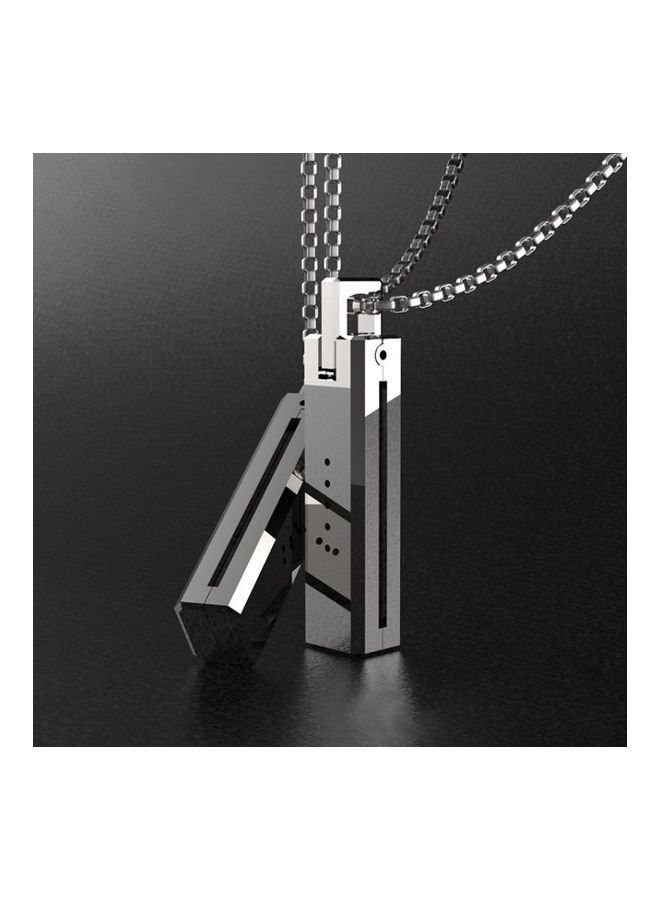 BGM Mijobs Metal Screwless Magnetic Pendant Necklace for Fitbit Flex 2 Black - Image 5