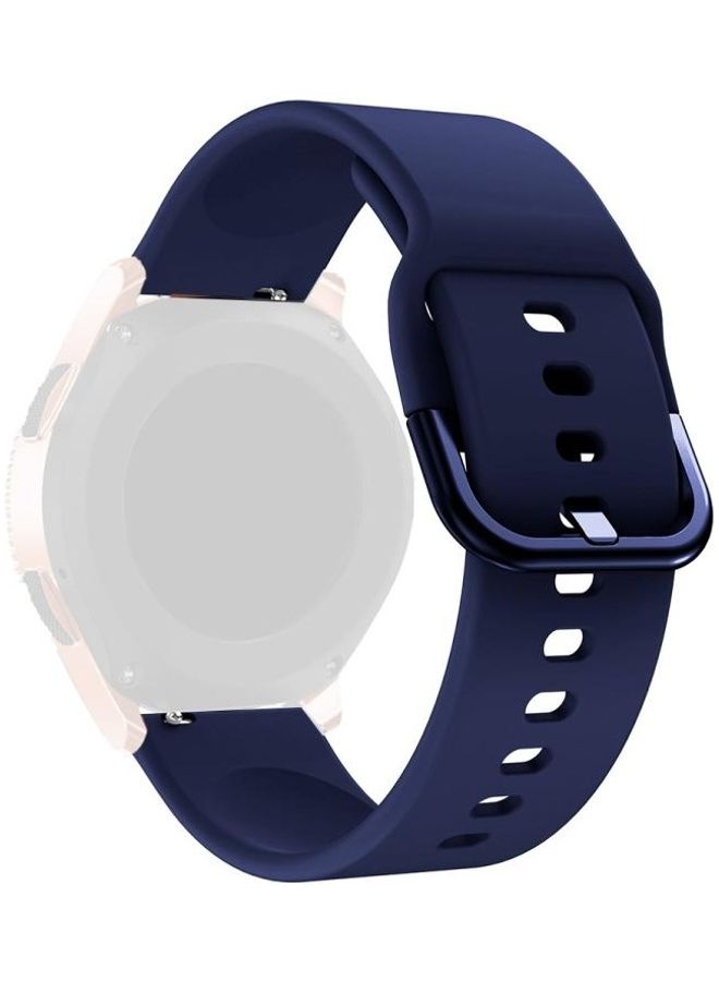 BGM Youth Version Universal Color Buckle Silicone Strap For Huawei Watch GT2 42MM / Amazfit BipS 2 Blue - Image 1