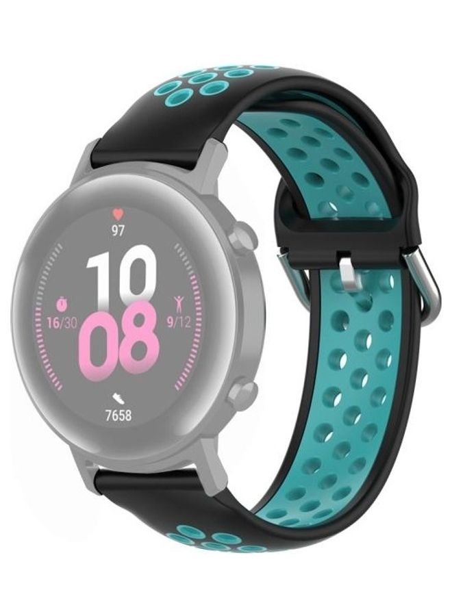 BGM Clasp Sport Wrist Strap Watchband For Huawei GT2 20mm Black/Green - Image 1