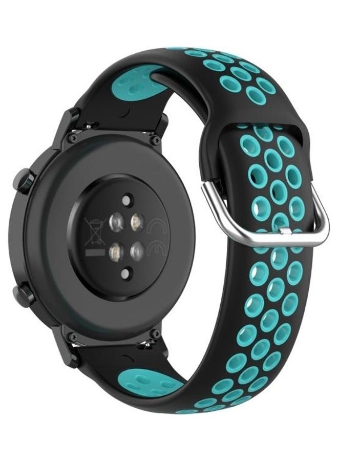 BGM Clasp Sport Wrist Strap Watchband For Huawei GT2 20mm Black/Green - Image 2