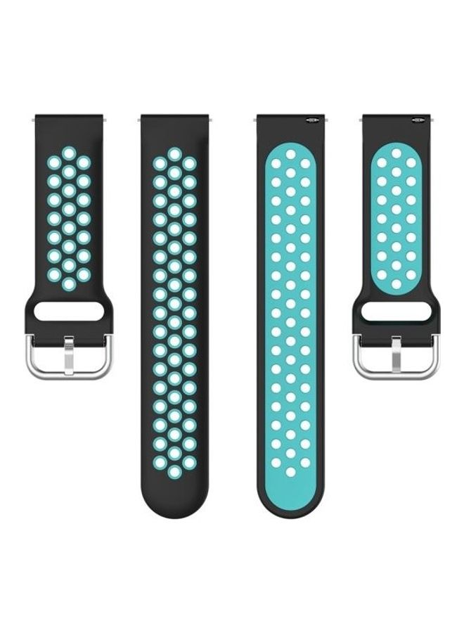 BGM Clasp Sport Wrist Strap Watchband For Huawei GT2 20mm Black/Green - Image 3