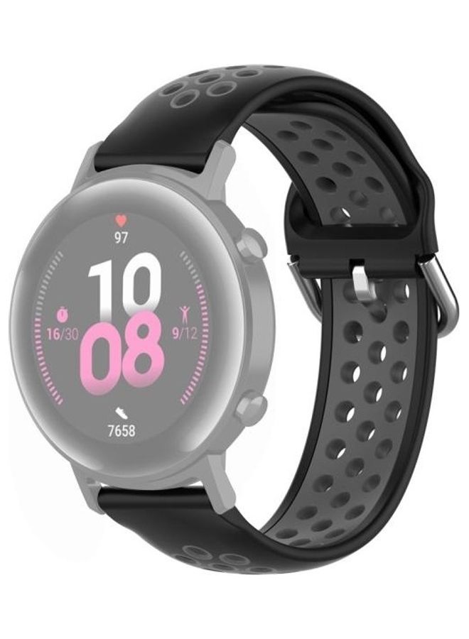 BGM Clasp Sport Wrist Strap Watchband For Huawei GT2 42mm Black/Grey - Image 1