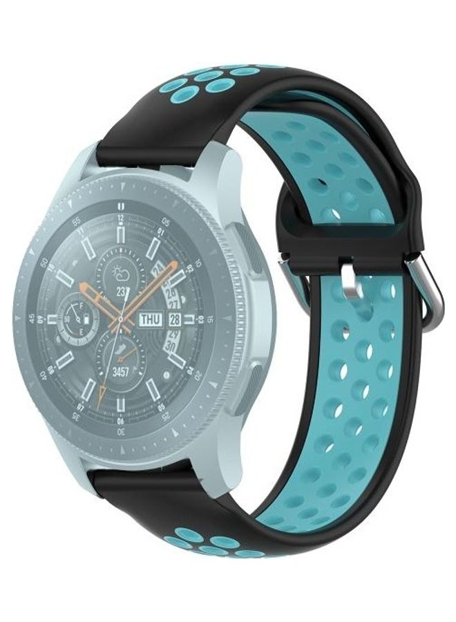 بي جي إم Universal Sports Two Tone Silicone Replacement Wrist Strap For Huawei Watch GT2/Honor Magic Watch 2 46mm Black - Image 1