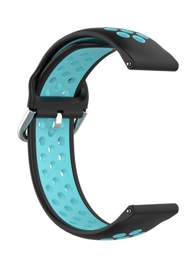 بي جي إم Universal Sports Two Tone Silicone Replacement Wrist Strap For Huawei Watch GT2/Honor Magic Watch 2 46mm Black - Image 3