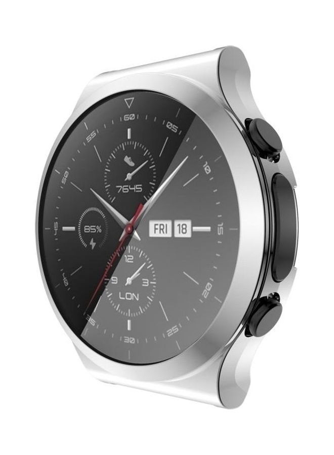 BGM For Huawei GT 2 Pro ECG Full Coverage TPU Protective Case Cover Silver - Image 5