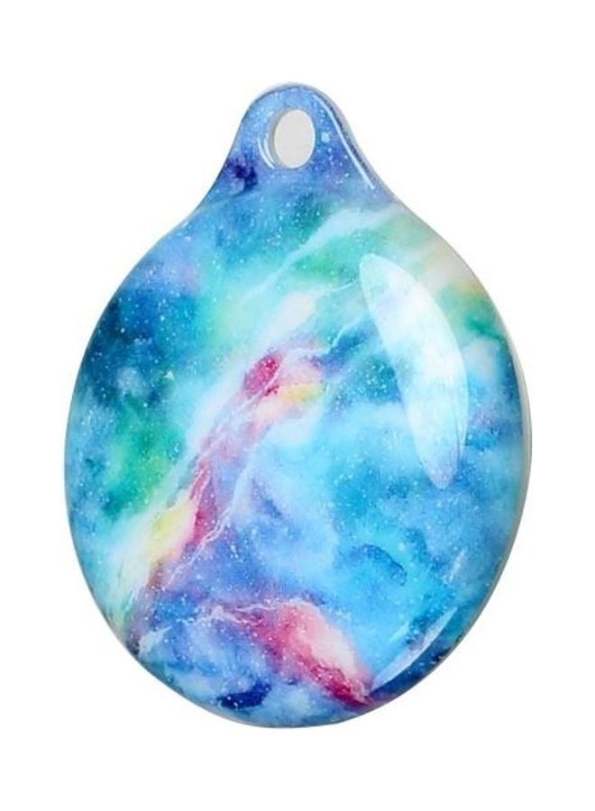 BGM - TPU Marble Pattern Shockproof Protective Cover Case with Keychain Hook Loop For Apple AirTag Multicolour - Image 1