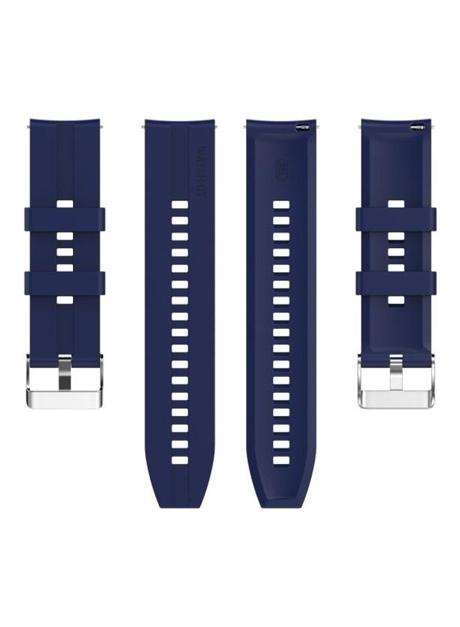 BGM Silicone Replacement Wrist Strap For Huawei Watch GT 2 46mm Midnight Blue - Image 2
