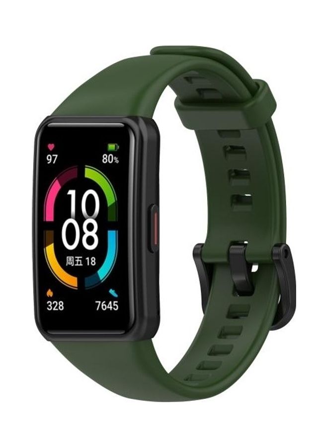 BGM TPU Replacement Strap Watchband For Huawei Honor Band 6 Green - Image 4