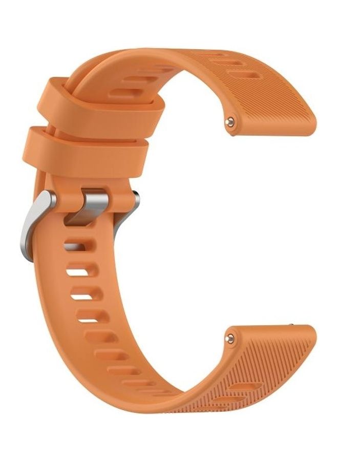 BGM Twill Silicone Strap Watchband Replacement For Garmin Forerunner 158/55 Orange - Image 2