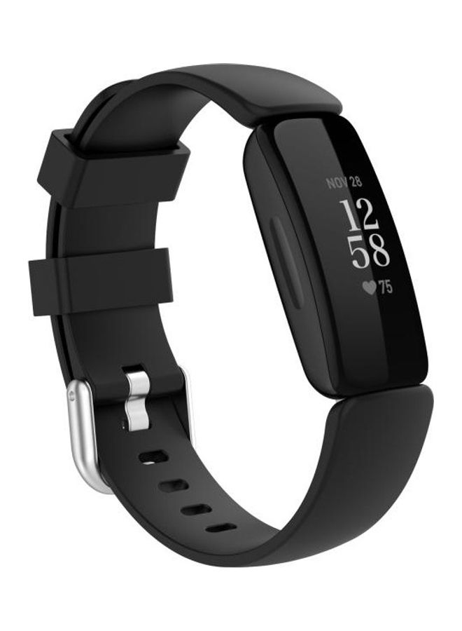 BGM Silicone Replacement Strap Watchband For Fitbit Ace 3 / Inspire 2 Black - Image 2