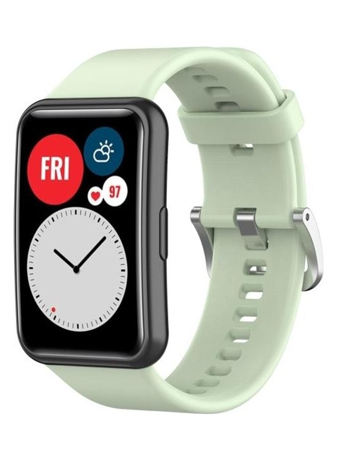 BGM Silicone Replacement Band Set For Huawei Watch Fit Green - Image 4