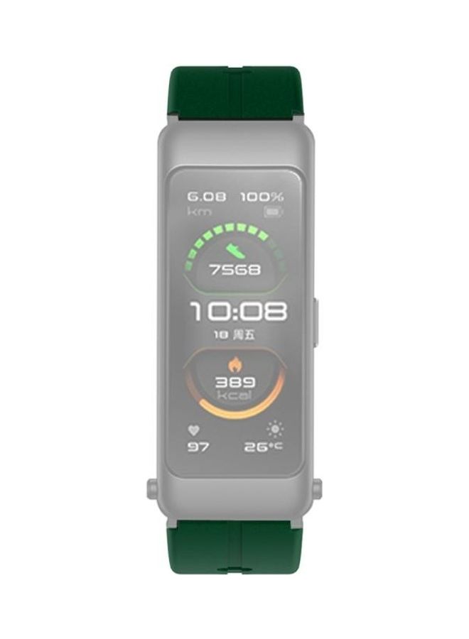 BGM Silicone Replacement Strap Watchband For Huawei TalkBand B6 Green - Image 3