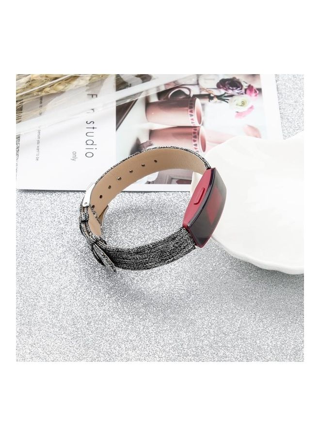 BGM Canvas B Type Replacement Wrist Strap Watch Band For Fitbit Inspire/Inspire HR Black - Image 4