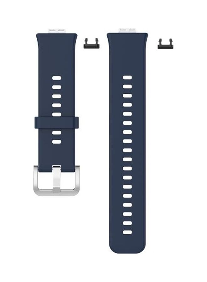 BGM Replacement Wrist Strap With Stainless Steel Buckle For Huawei Watch Midnight Blue - Image 2