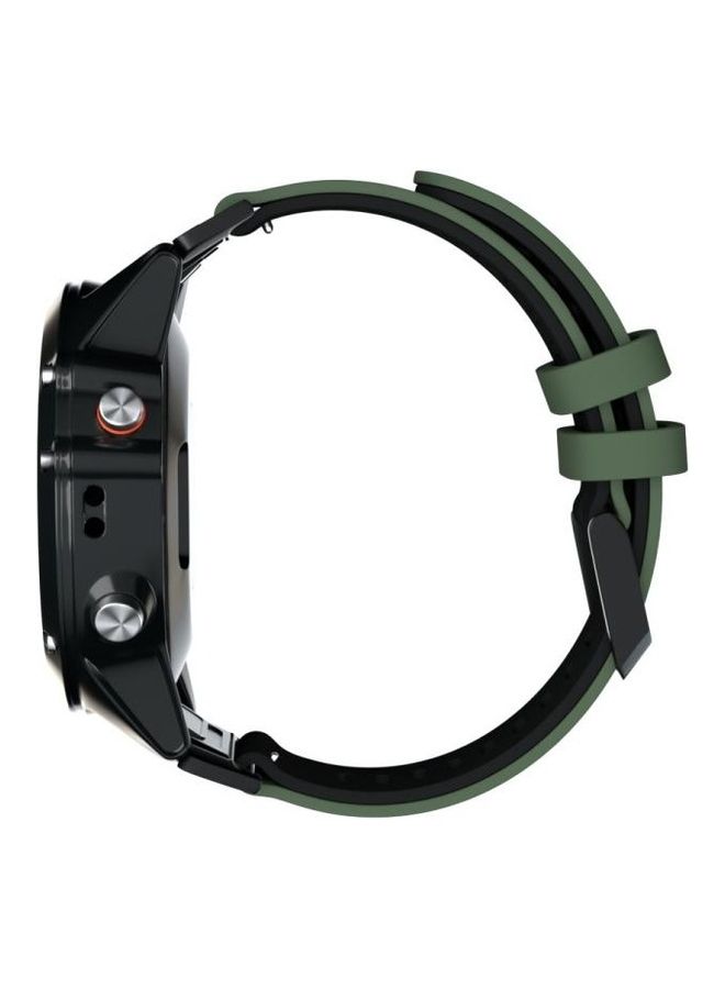 BGM Two-Tone Silicone Quick Release Replacement Band For Garmin Fenix 6X Army Green/Black - Image 4