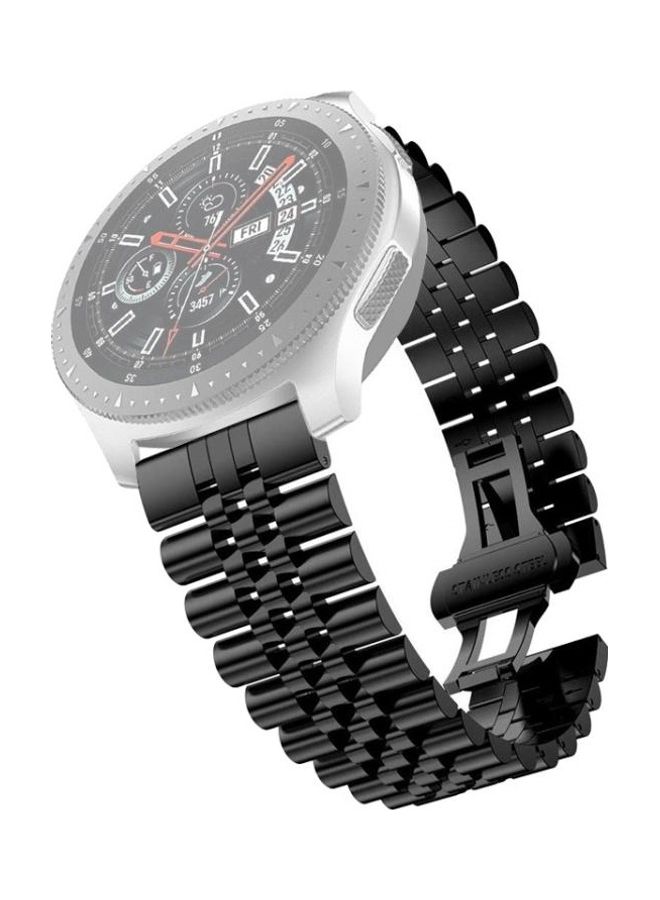 بي جي إم سوار ساعة بديل من المعدن  بخمس خرزات مقاس 20 مم لساعة سامسونج جالاكسي 3 مقاس 41 مم أسود - Image 1