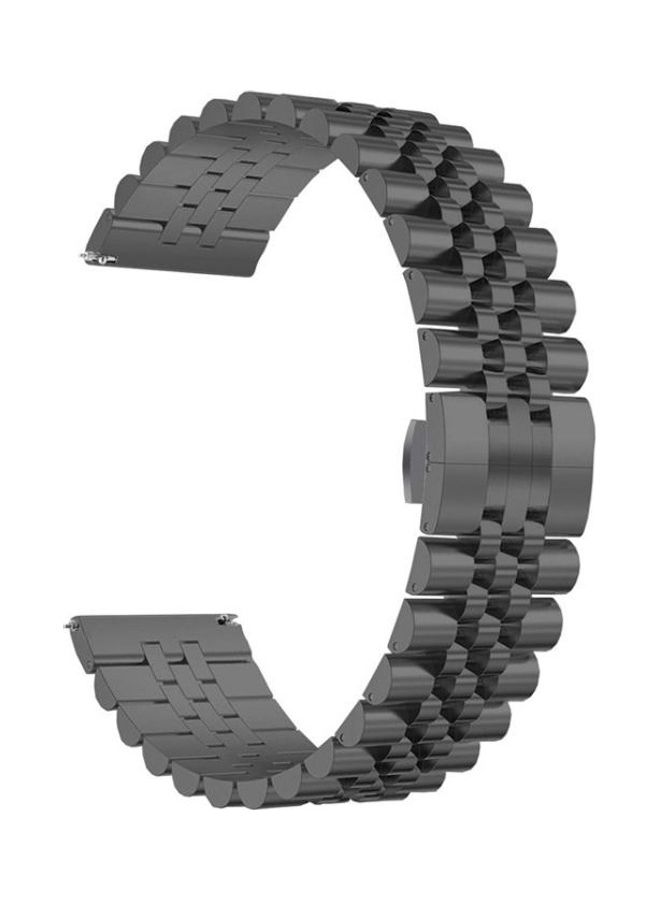 بي جي إم سوار ساعة بديل من المعدن  بخمس خرزات مقاس 20 مم لساعة سامسونج جالاكسي 3 مقاس 41 مم أسود - Image 2