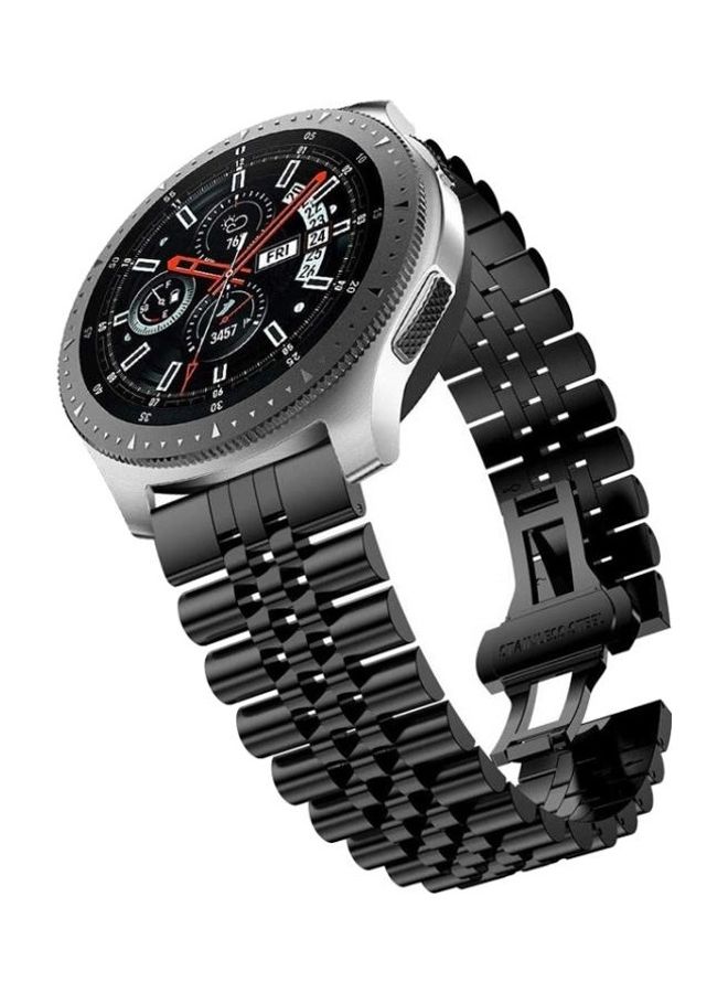 بي جي إم سوار ساعة بديل من المعدن  بخمس خرزات مقاس 20 مم لساعة سامسونج جالاكسي 3 مقاس 41 مم أسود - Image 3