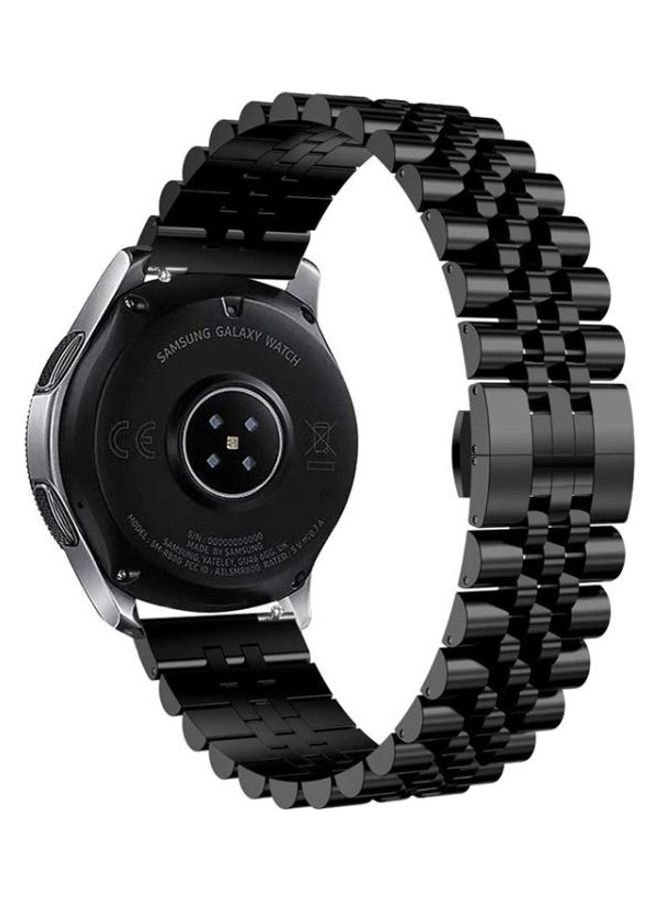 بي جي إم سوار ساعة بديل من المعدن  بخمس خرزات مقاس 20 مم لساعة سامسونج جالاكسي 3 مقاس 41 مم أسود - Image 4
