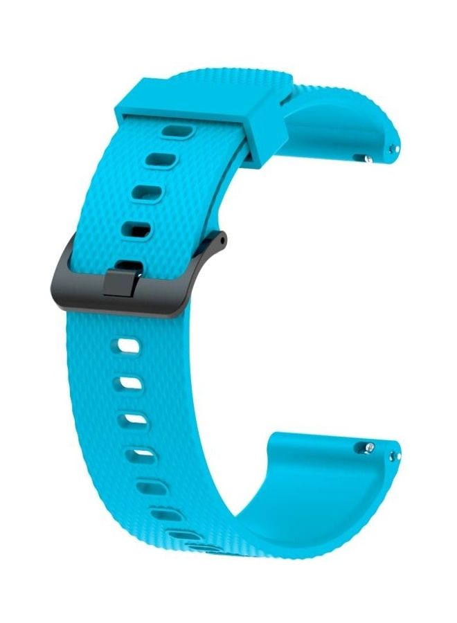 BGM Silicone Sport Wrist Strap For Garmin 3 Sky Blue